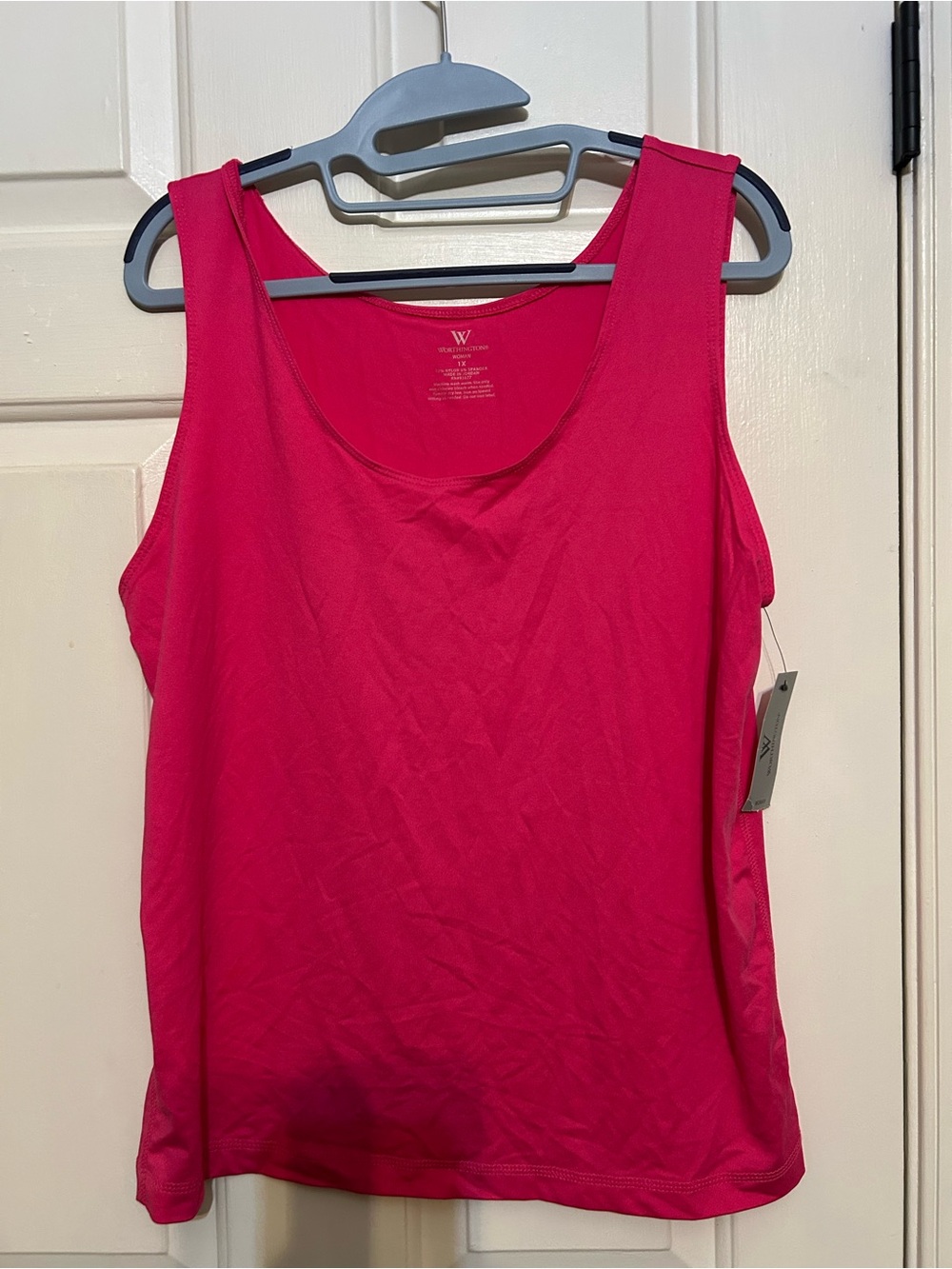 Worthington woman pink Tank Top plus size 1x NWT